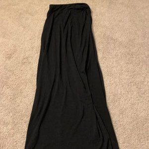 Black maxi skirt.